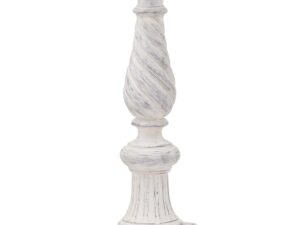 Antique White Twisted Candle Column