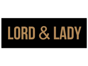 Lord & Lady Gold Foil Plaque