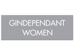 Gindependant Women Silver Foil Plaque