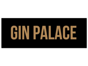 Gin Palace Gold Foil Plaque