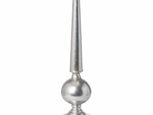 Antique Silver Medium Column Candle Stand