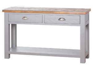 The Byland Collection Two Drawer Console Table With Shelf