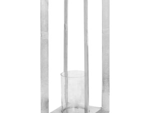 Large Cast Silver Candle Stand