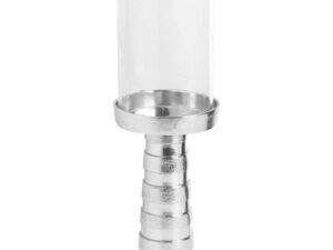 Apollo Cast Silver Small Candle Holder
