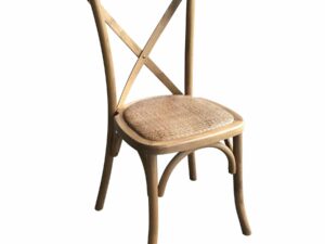 Light Oak Cross Back Bar Stool