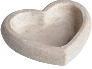 Deep Stone Heart Dish