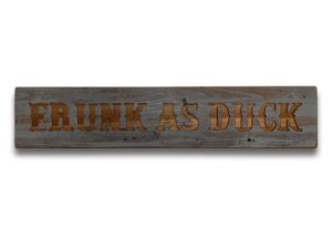 Frunk Grey Wash Wooden Message Plaque - Image 1