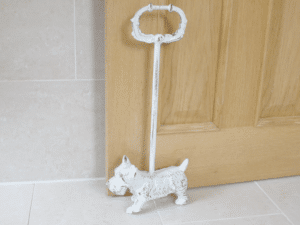 westie dog white doorstop