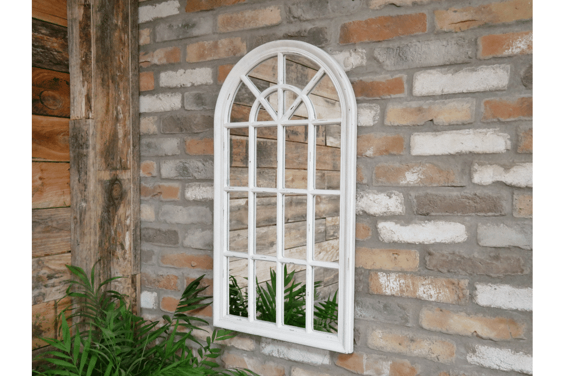 Tall Arched Outdoor Garden Mirror