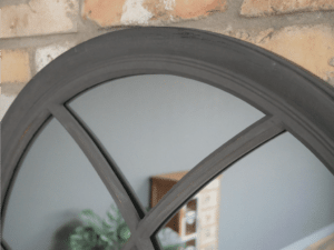 Arch Garden Mirror Dark Grey Distressed 140cm Tall - Image 3