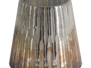 Grey And Bronze Ombre Conical Candle Holder