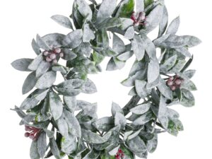 Large Frosted Candle Wreath