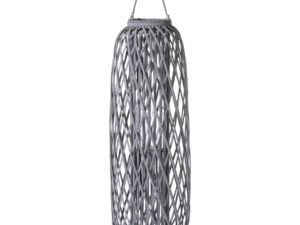 Huge Grey Standing Wicker Lantern