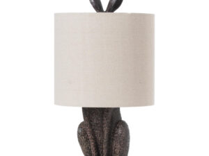 Hare Table Lamp With Linen Shade