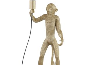 Chip The Monkey Standing Gold Table Lamp