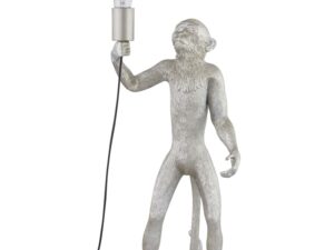 Chip The Monkey Standing Silver Table Lamp