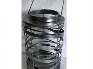 Large Antique Silver Ribbon lantern