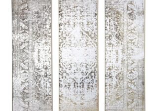 Antiqued Etched Trio Of Wall Mirrors