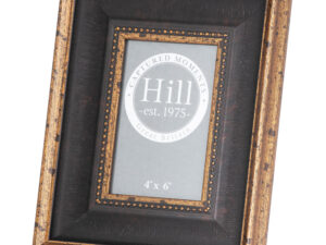 Black  Antique Gold Beaded 4X6 Photo Frame
