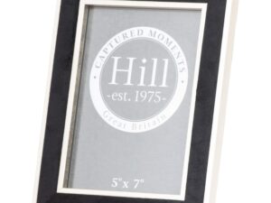 Silver Edged  Black Velvet 5X7 Photo Frame