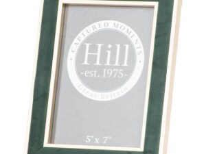 Gold Edged Emerald Velvet 5X7 Photo Frame
