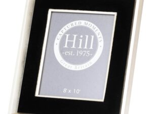 Antiqued Pewter Deep Framed  Black Velvet 8X10 Photo Frame