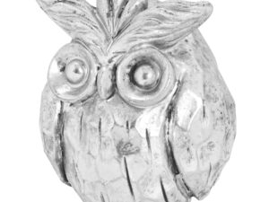 Otis The Silver Ceramic Owl