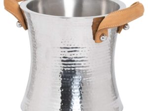 Leather Handled Ice Bucket