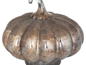 The Lustre Collection Decorative Grey Mini Pumpkin