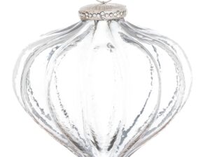 The Noel Collection Smoked Midnight Teardrop Medium Bauble