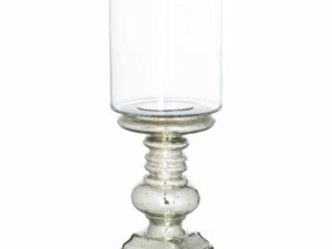 Mercury Effect Base Glass Top Squat Candle Pillar Holder