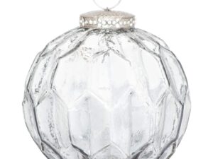 The Noel Collection Honeycomb Smoked Midnight Medium Bauble