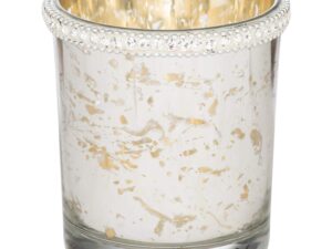 The Lustre Collection Embellished Top Tea Light Holder - Image 1