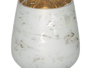 The Noel Collection White Star Small Candle Holder - Image 1