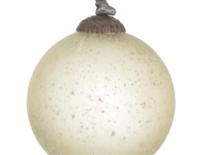 The Noel Midnight Silver Collection Stag Top Bauble