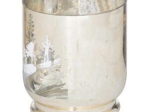 The Noel Collection Silver Forest Medium Candle Holder