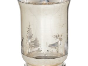 The Noel Collection Silver Forest Large Candle Holder