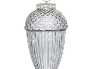The Noel Collection Smoked Midnight Large Acorn Bauble