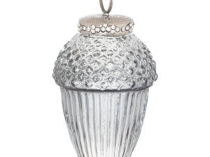 The Noel Collection Smoked Midnight large Acorn Bauble - Image 1