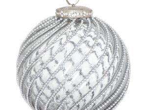 The Noel Collection Smoked Midnight Swirl Bauble