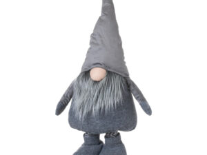 Large Tall Grey Velvet Gonk