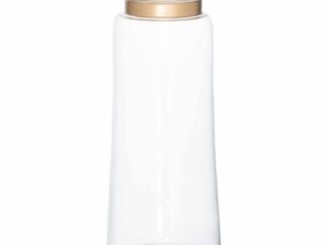 Gold Collared Tall Bottle Vase