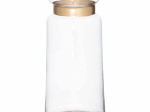 Gold Collared Bottle Vase