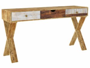 Reclaimed Industrial Desk With Cross Leg