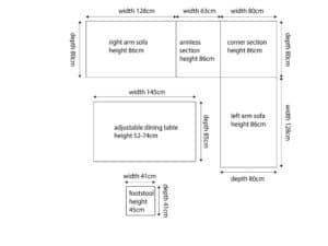 Stone Grey Antigua Corner Set Polywood Fire Pit Table Relaxed Corner Dining Set - Image 3